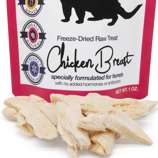 Freeze-Dried Raw Chicken Breast Treat for Ferrets