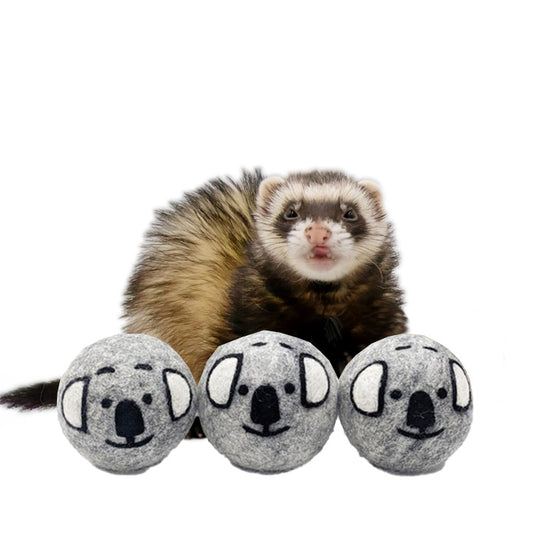 Ferret Stashing Balls (Koala Trio) - Set of 3