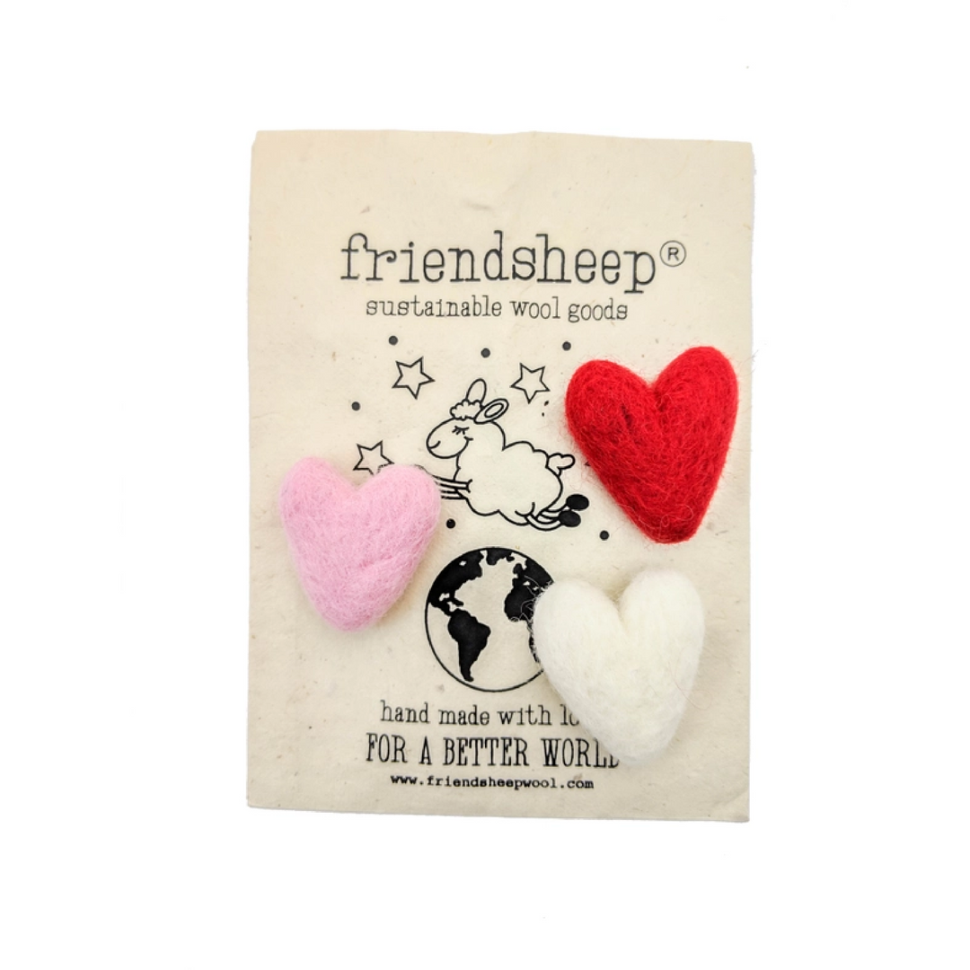 Ferret Stashing Hearts (Pink Valentine) - Set of 3