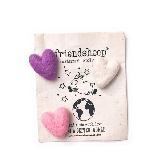 Ferret Stashing Hearts (Purple Valentine) - Set of 3