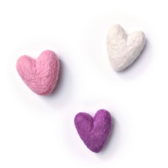 Ferret Stashing Hearts (Purple Valentine) - Set of 3