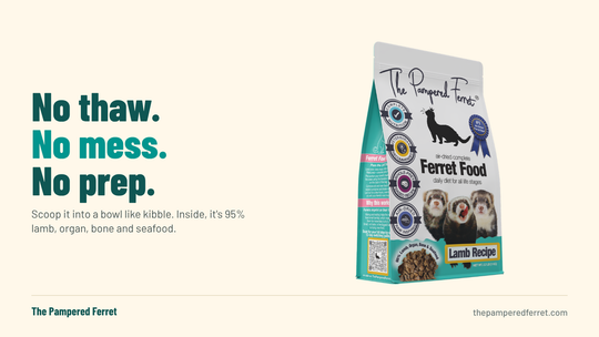 Air-Dried Complete Ferret Food – Lamb Recipe, 1kg (2.2lb)