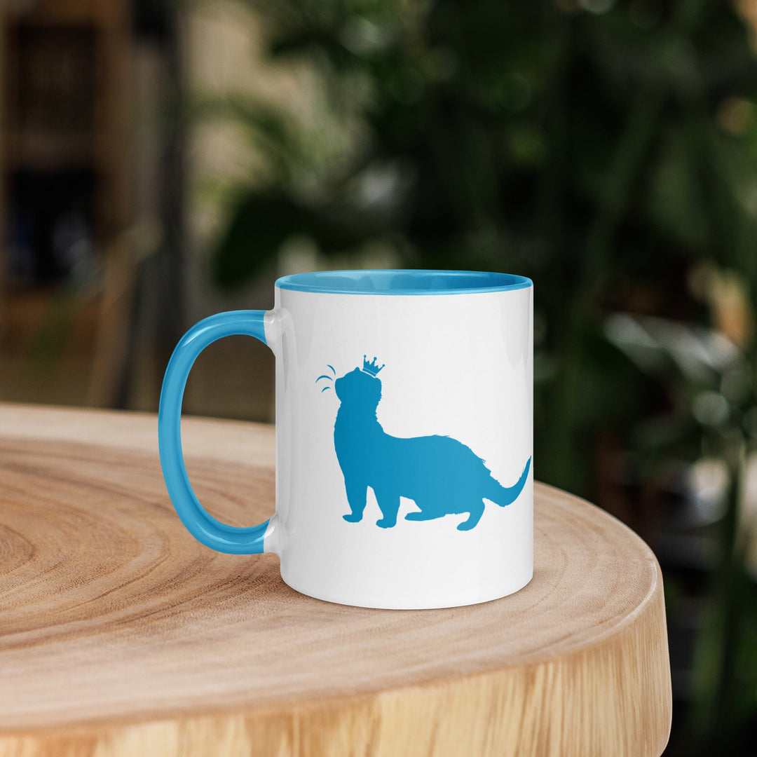 Blue Ferret Mug with Color Inside - The Pampered FerretBlue Ferret Mug with Color InsideHooman AccessoriesThe Pampered Ferret