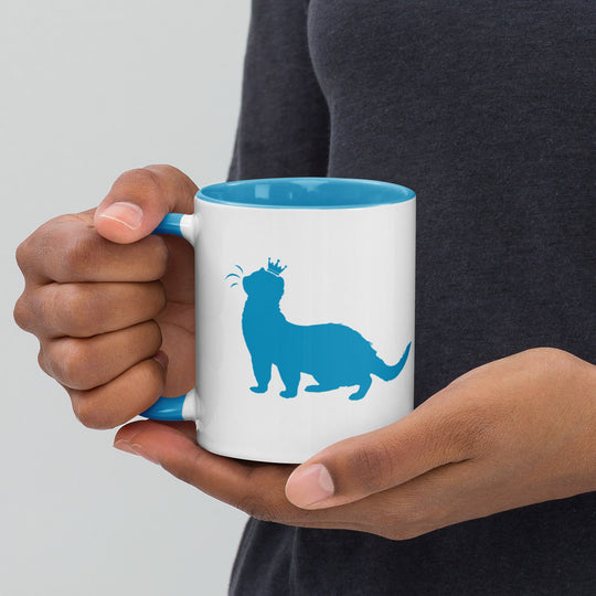Blue Ferret Mug with Color Inside - The Pampered FerretBlue Ferret Mug with Color InsideHooman AccessoriesThe Pampered Ferret