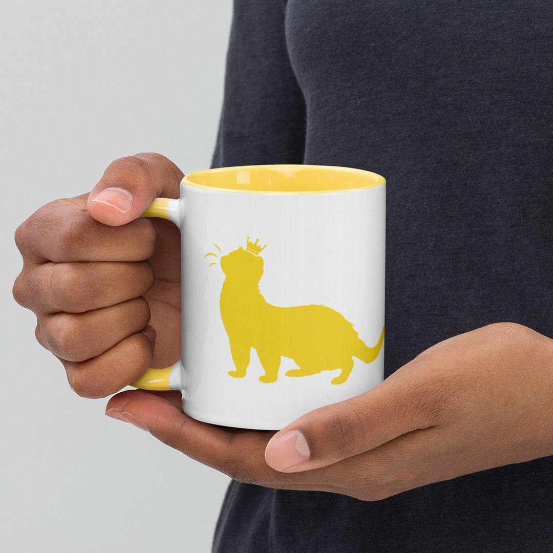 Bright Yellow Mug with Color Inside - The Pampered FerretBright Yellow Mug with Color InsideThe Pampered Ferret