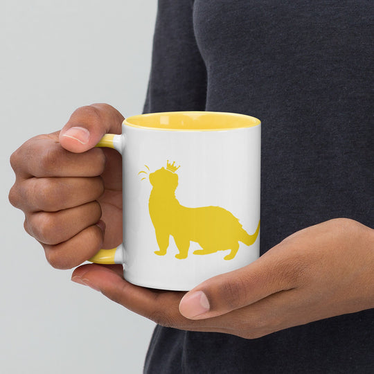 Bright Yellow Mug with Color Inside - The Pampered FerretBright Yellow Mug with Color InsideThe Pampered Ferret