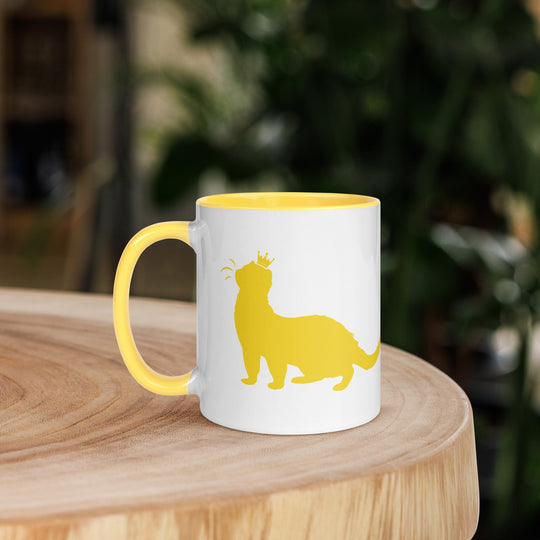 Bright Yellow Mug with Color Inside - The Pampered FerretBright Yellow Mug with Color InsideThe Pampered Ferret