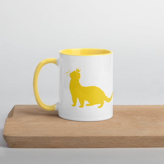 Bright Yellow Mug with Color Inside - The Pampered FerretBright Yellow Mug with Color InsideThe Pampered Ferret