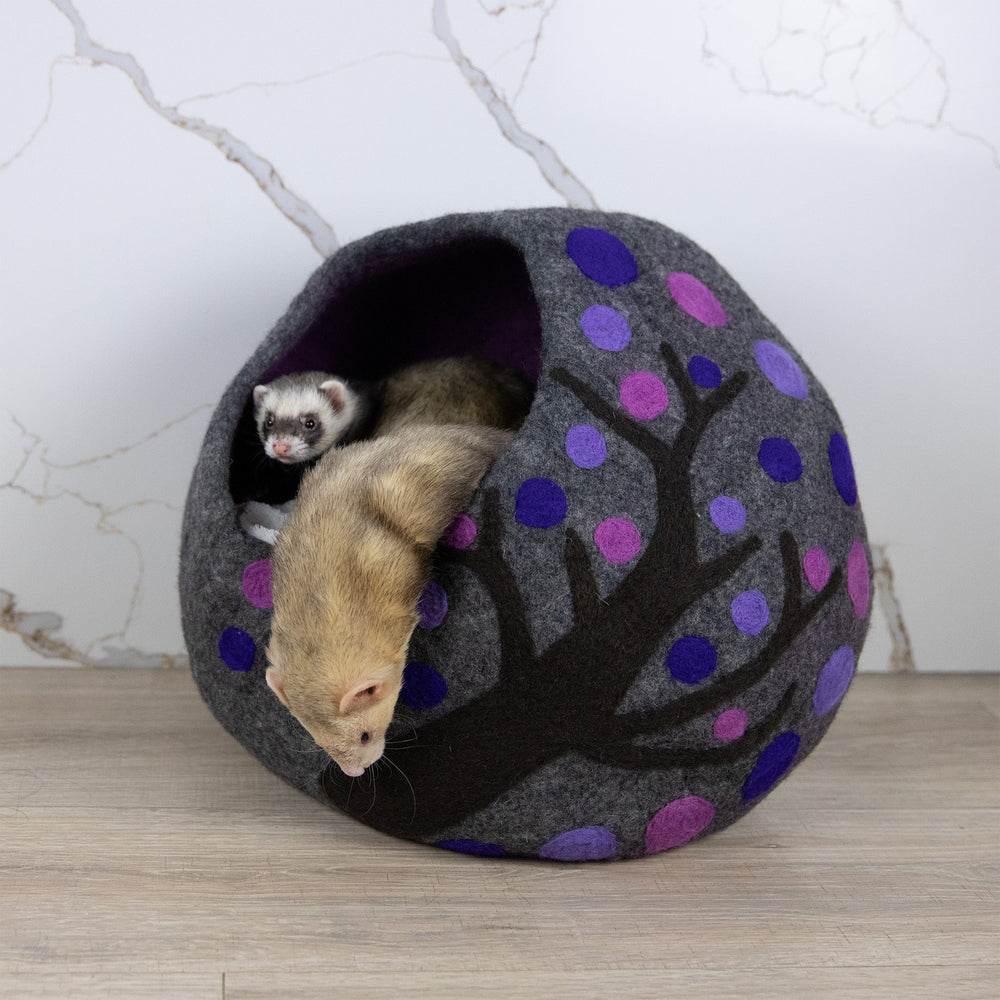 Comfy Ferret Cave (Purple Rain) - The Pampered FerretComfy Ferret Cave (Purple Rain)Pet SuppliesThe Pampered Ferret