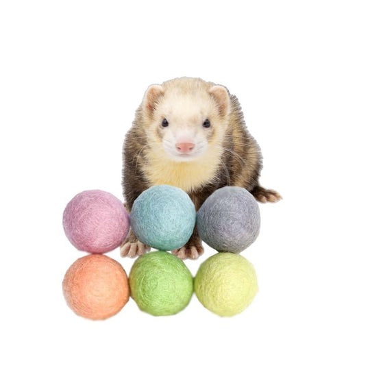 Ferret Small Stashing Balls (Fairy Dust) - Set of 6 - The Pampered FerretFerret Small Stashing Balls (Fairy Dust) - Set of 6Ferret ToysThe Pampered Ferret