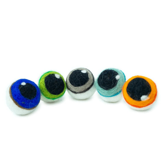 Ferret Small Stashing Balls (Spooky Eyeballs) - Set of 5 - The Pampered FerretFerret Small Stashing Balls (Spooky Eyeballs) - Set of 5Ferret ToysThe Pampered Ferret