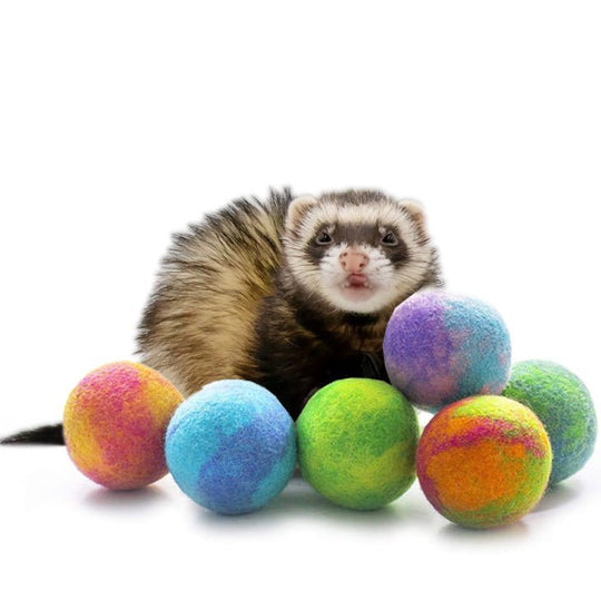 Ferret Small Stashing Balls (Tie - Dye Galaxy) - Set of 6 - The Pampered FerretFerret Small Stashing Balls (Tie - Dye Galaxy) - Set of 6Pet SuppliesThe Pampered Ferret