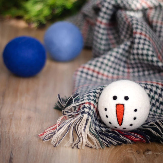 Ferret Stashing Balls (Blue Snowman) - Set of 3 - The Pampered FerretFerret Stashing Balls (Blue Snowman) - Set of 3Ferret ToysThe Pampered Ferret