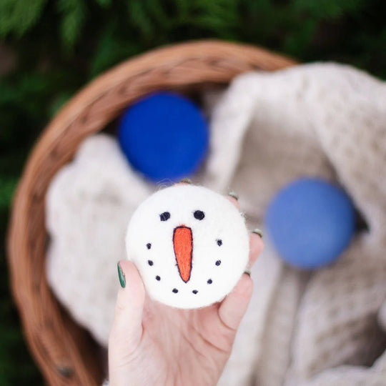 Ferret Stashing Balls (Blue Snowman) - Set of 3 - The Pampered FerretFerret Stashing Balls (Blue Snowman) - Set of 3Ferret ToysThe Pampered Ferret