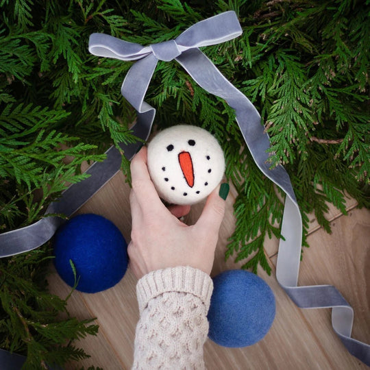 Ferret Stashing Balls (Blue Snowman) - Set of 3 - The Pampered FerretFerret Stashing Balls (Blue Snowman) - Set of 3Ferret ToysThe Pampered Ferret