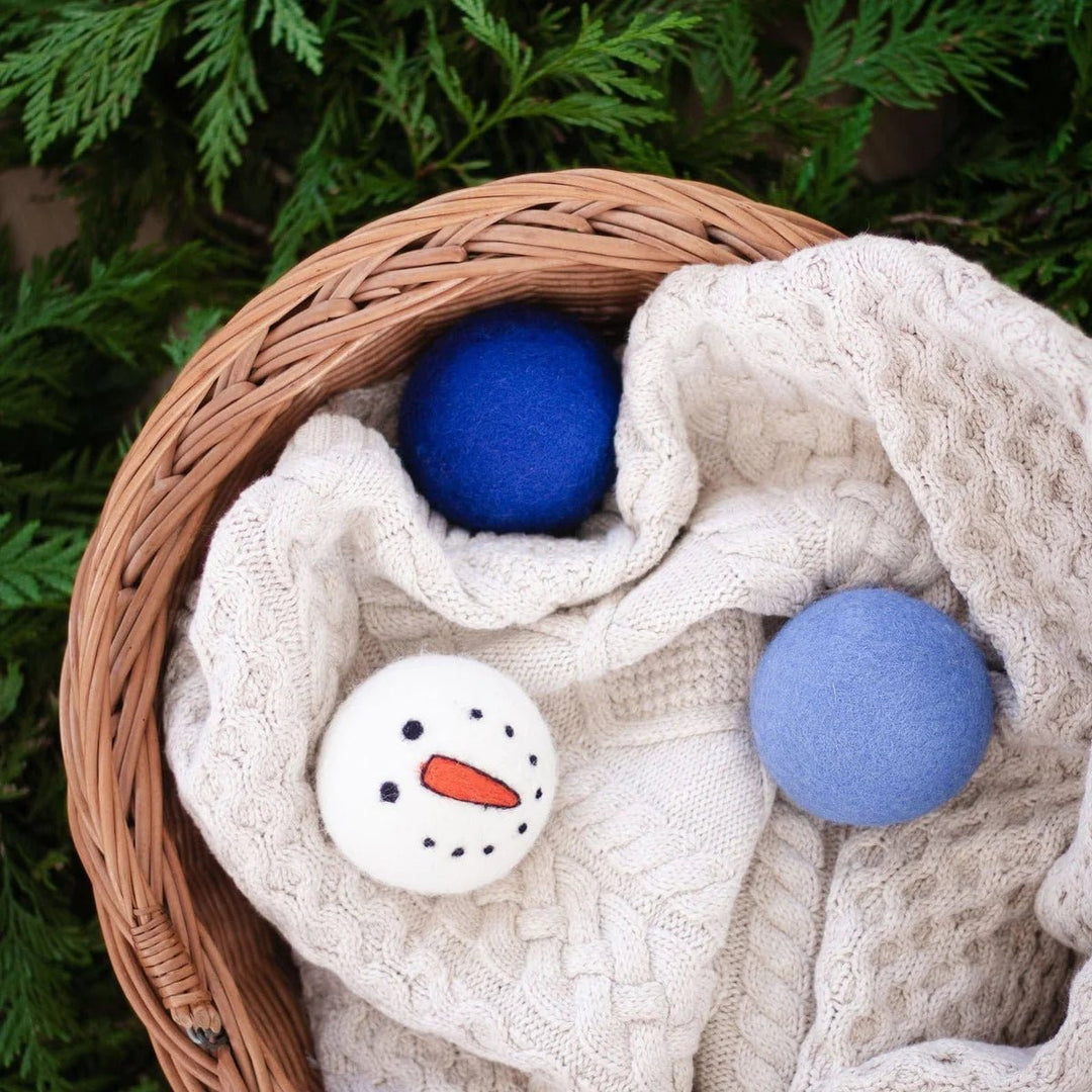 Ferret Stashing Balls (Blue Snowman) - Set of 3 - The Pampered FerretFerret Stashing Balls (Blue Snowman) - Set of 3Ferret ToysThe Pampered Ferret