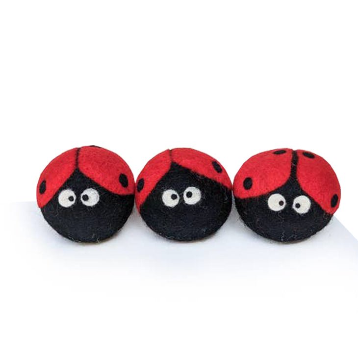 Ferret Stashing Balls (Ladybugs) - Set of 3 - The Pampered FerretFerret Stashing Balls (Ladybugs) - Set of 3Ferret ToysThe Pampered Ferret