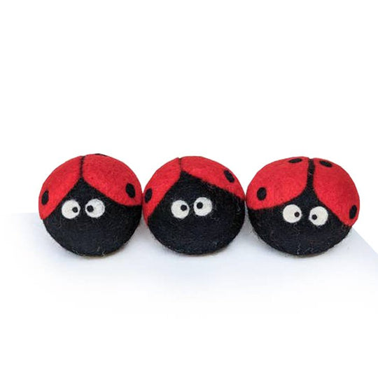 Ferret Stashing Balls (Ladybugs) - Set of 3 - The Pampered FerretFerret Stashing Balls (Ladybugs) - Set of 3Ferret ToysThe Pampered Ferret