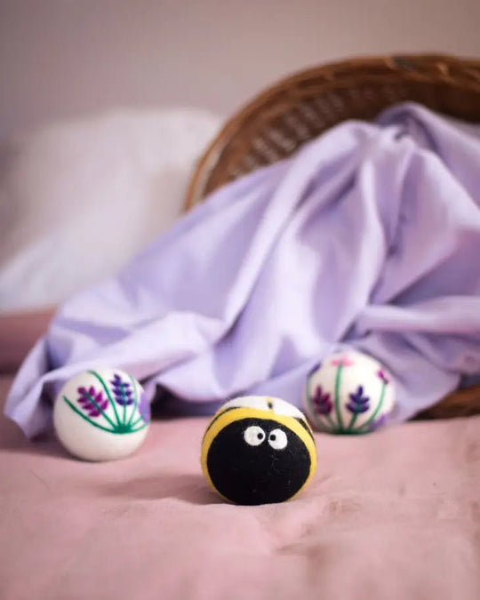 Ferret Stashing Balls (Lavender Fields/Busy Bee) - Set of 3 - The Pampered FerretFerret Stashing Balls (Lavender Fields/Busy Bee) - Set of 3Ferret ToysThe Pampered Ferret