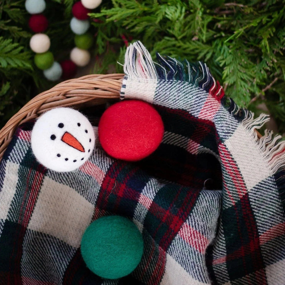 Ferret Stashing Balls (Red & Green Snowman) - Set of 3 - The Pampered FerretFerret Stashing Balls (Red & Green Snowman) - Set of 3Ferret ToysThe Pampered Ferret