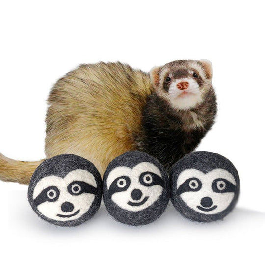 Ferret Stashing Balls (Sloth Trio) - Set of 3 - The Pampered FerretFerret Stashing Balls (Sloth Trio) - Set of 3Ferret ToysThe Pampered Ferret