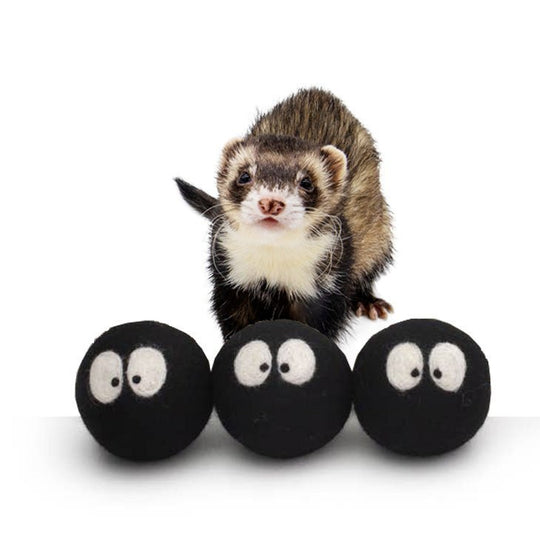 Ferret Stashing Balls (Spooky Sprites) - Set of 3 - The Pampered FerretFerret Stashing Balls (Spooky Sprites) - Set of 3Ferret ToysThe Pampered Ferret