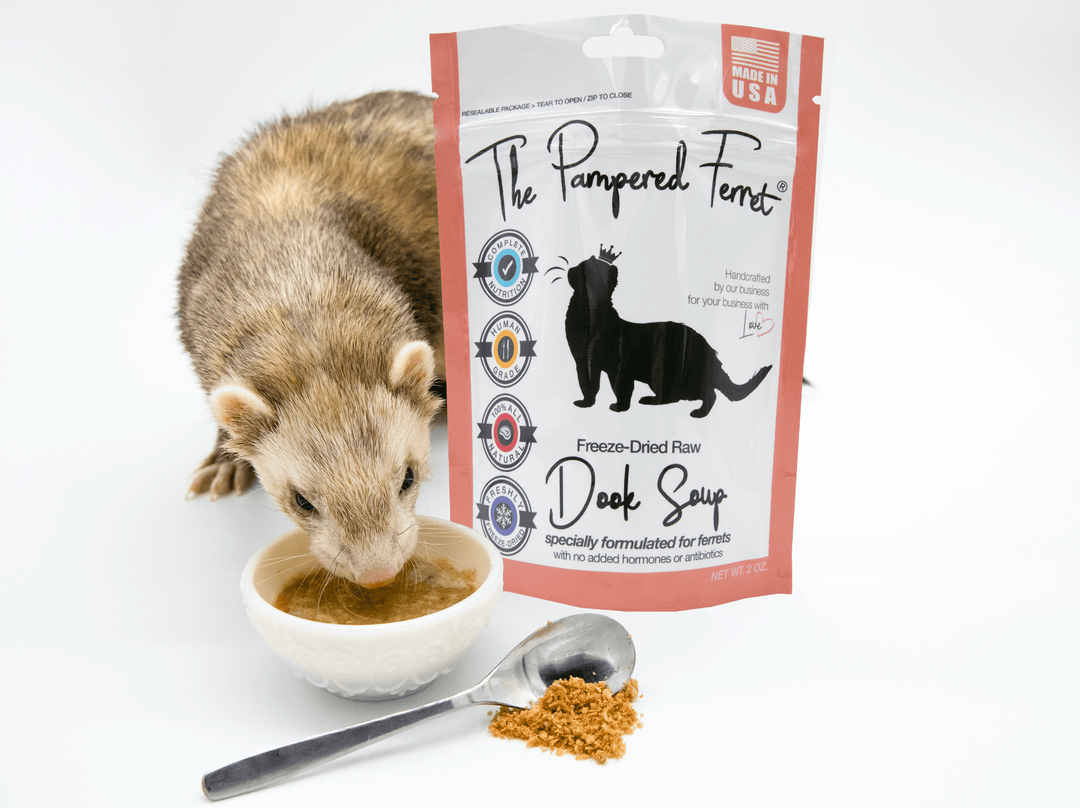 Dook Soup complete raw ferret diet package and ferret