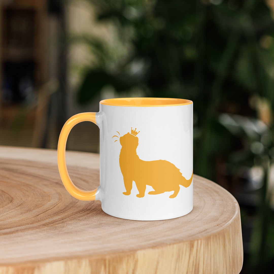 Golden Yellow Mug with Color Inside - The Pampered FerretGolden Yellow Mug with Color InsideThe Pampered Ferret