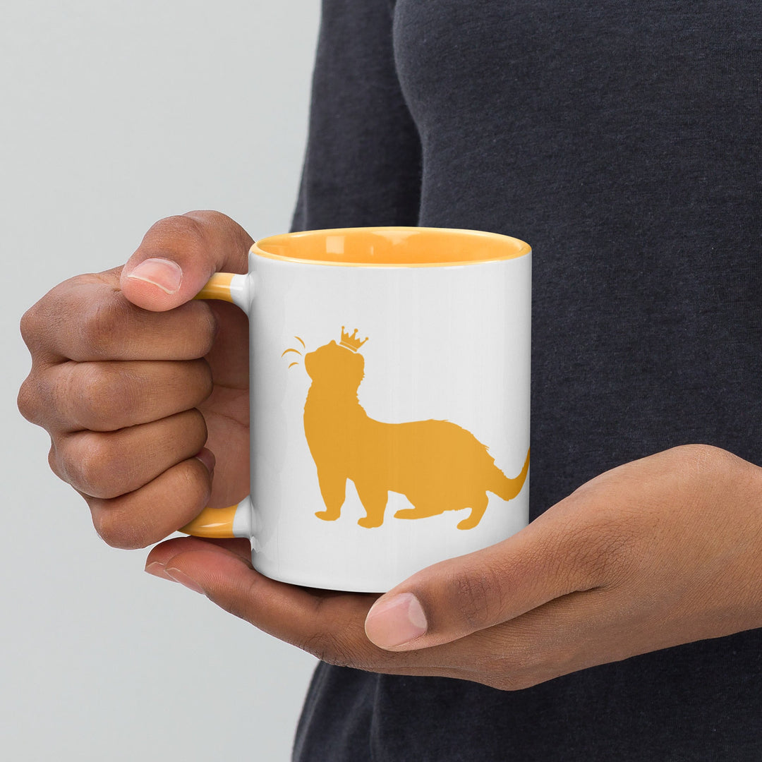 Golden Yellow Mug with Color Inside - The Pampered FerretGolden Yellow Mug with Color InsideThe Pampered Ferret