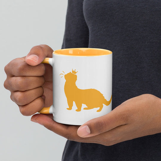 Golden Yellow Mug with Color Inside - The Pampered FerretGolden Yellow Mug with Color InsideThe Pampered Ferret