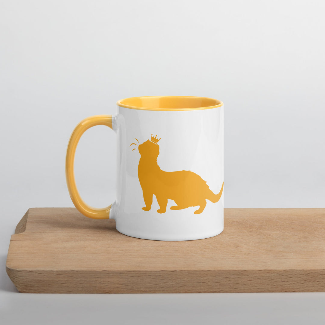 Golden Yellow Mug with Color Inside - The Pampered FerretGolden Yellow Mug with Color InsideThe Pampered Ferret