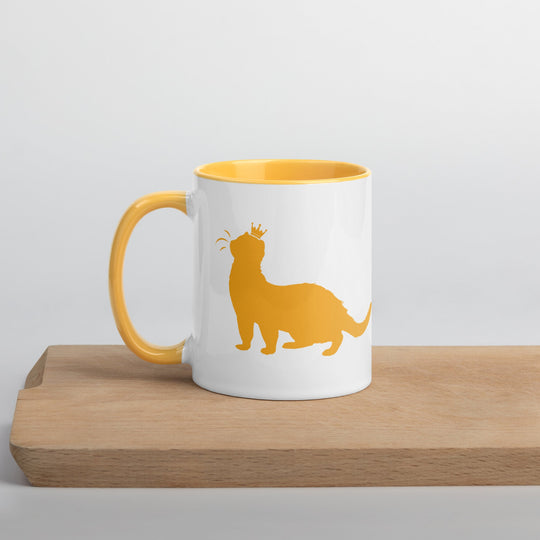 Golden Yellow Mug with Color Inside - The Pampered FerretGolden Yellow Mug with Color InsideThe Pampered Ferret