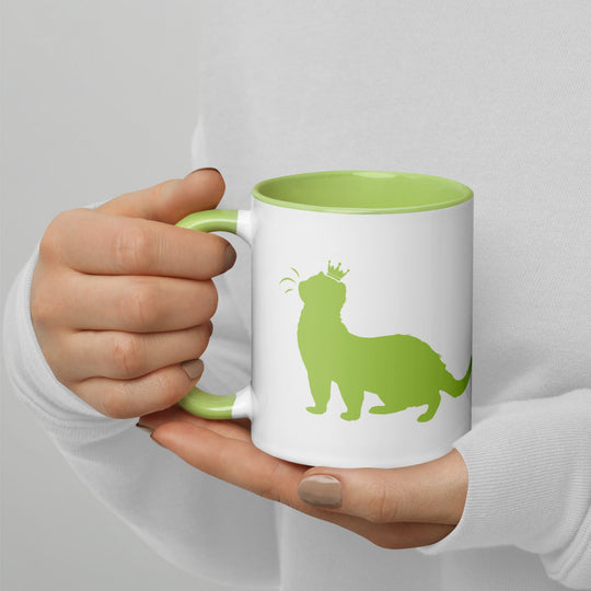 Lime Green Mug with Color Inside - The Pampered FerretLime Green Mug with Color InsideThe Pampered Ferret