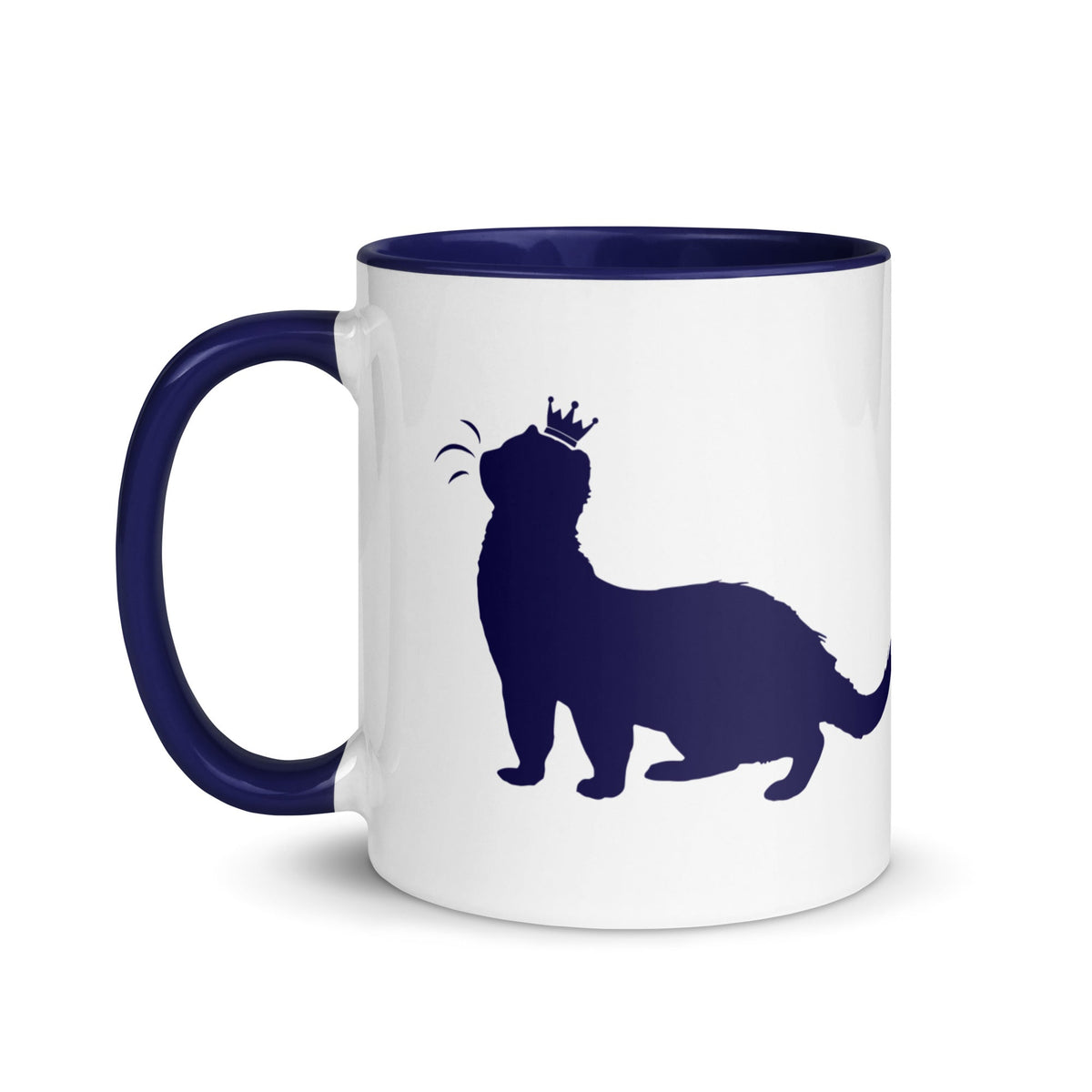 Navy Blue Mug with Color Inside – The Pampered Ferret