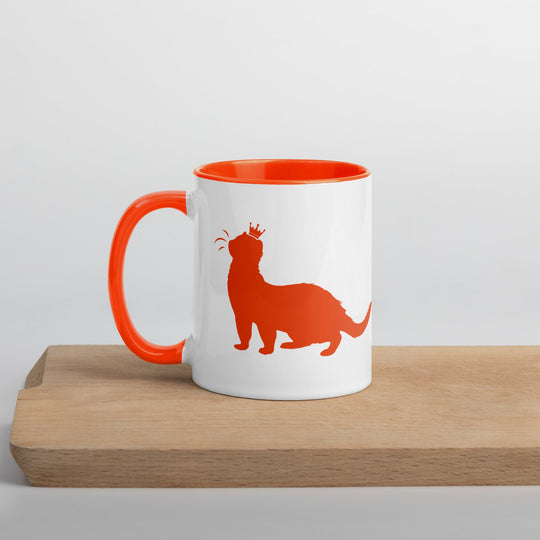 Orange Mug with Color Inside - The Pampered FerretOrange Mug with Color InsideThe Pampered Ferret