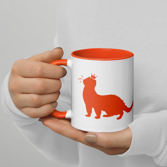 Orange Mug with Color Inside - The Pampered FerretOrange Mug with Color InsideThe Pampered Ferret