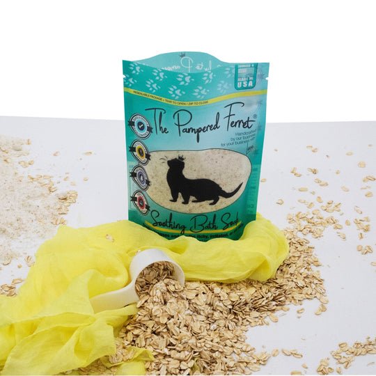 soothing bath soak for ferrets in bag