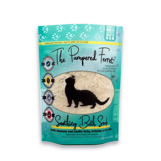 soothing bath soak for ferrets in bag