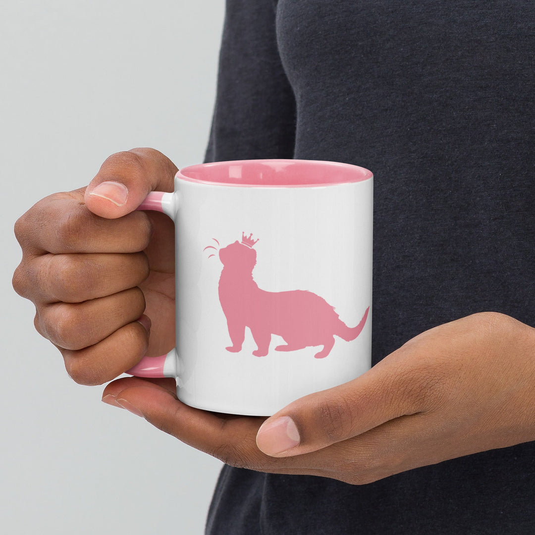 Pink Ferret Mug with Color Inside - The Pampered FerretPink Ferret Mug with Color InsideThe Pampered Ferret