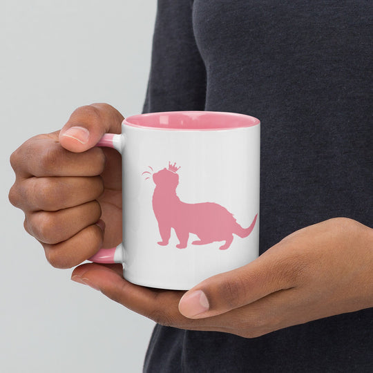 Pink Ferret Mug with Color Inside - The Pampered FerretPink Ferret Mug with Color InsideThe Pampered Ferret