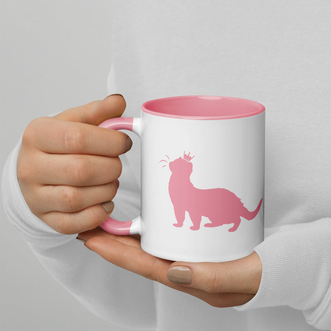Pink Ferret Mug with Color Inside - The Pampered FerretPink Ferret Mug with Color InsideThe Pampered Ferret