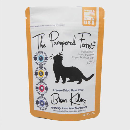 Freeze-Dried Raw Bison Kidney Treat for Ferrets