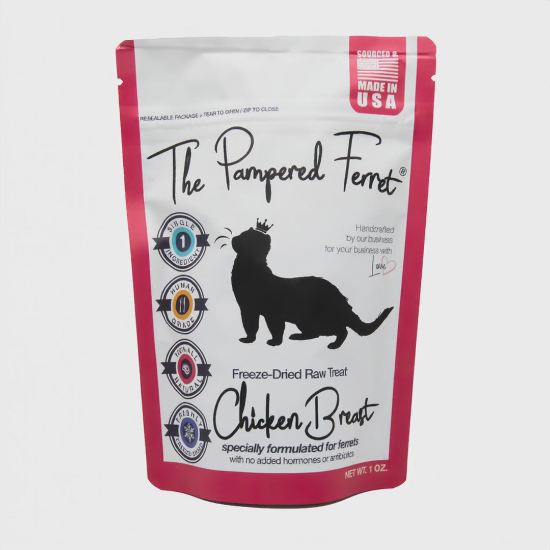 Freeze-Dried Raw Chicken Breast Treat for Ferrets