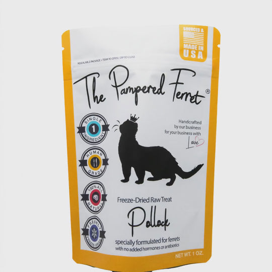 Freeze-Dried Raw Pollock Treat for Ferrets